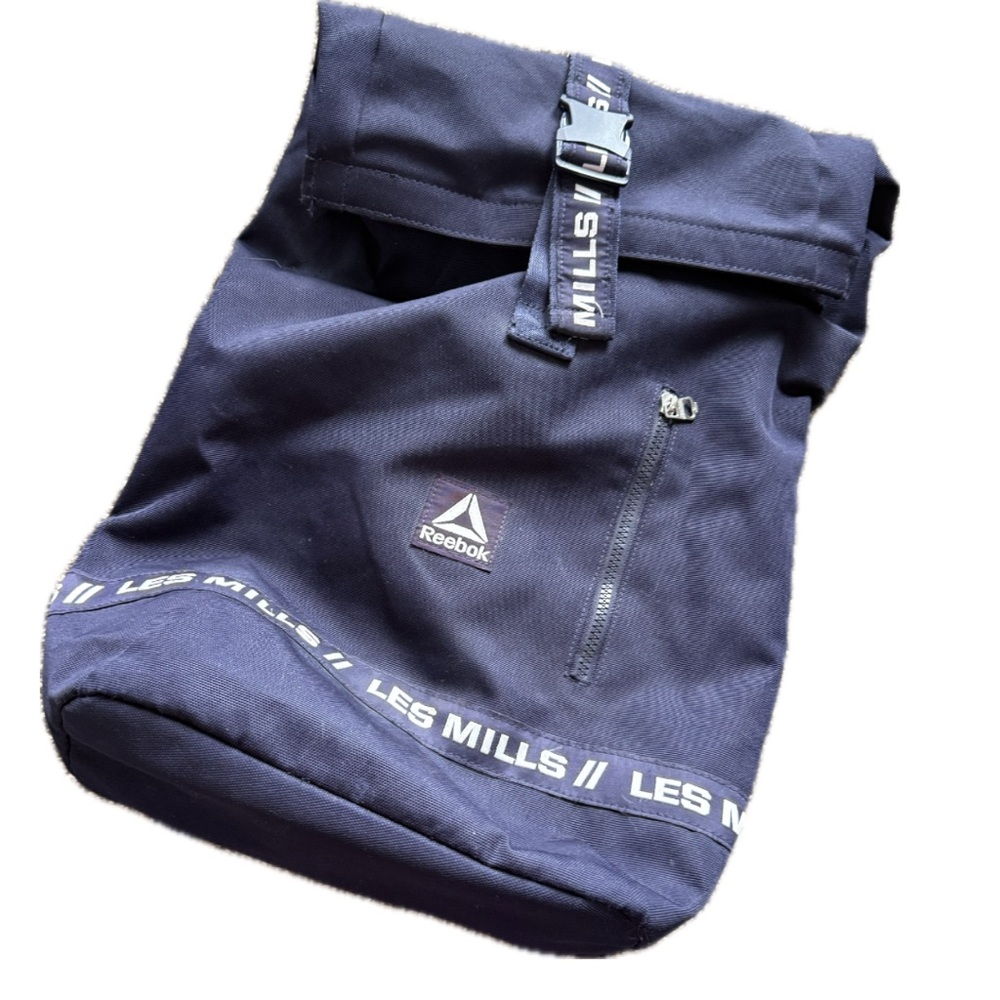 Reebok Les Mills Dark Blue Roll-Top Backpack